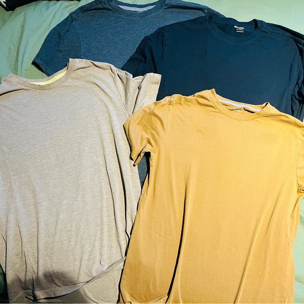 Casual T-Shirt Set - Black, Gray, Tan